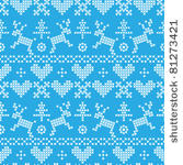 folklore seamless pattern on...