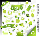set of ecology icons.