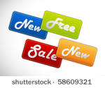 set of sale icons  labels ...