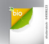 corner on paper with bio sign.