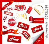set of sale icons  labels ...