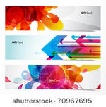 set of three abstract banners.