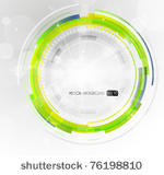 abstract futuristic green...