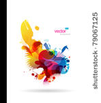 abstract colorful splash...