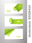 set of gift cards with rolled...