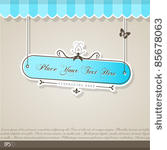 vintage vector background with...