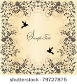 vector floral background with...
