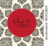 vector ornate red and black...