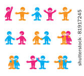 set of icons   communication....