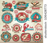 collection of vintage retro...