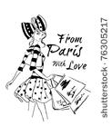 illustration fashion girl...