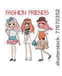 fashion shopping girls woman