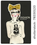 fashion photographer girl with...