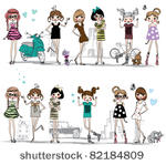 illustration vector teenage ...