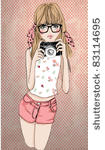 illustration photographer girl...