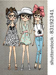 friendly girl illustration