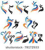 vector collection of dancing...