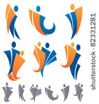 vector collection of active...