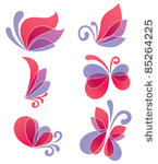 vector collection of floral...