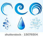 vector logo elements  water...