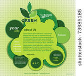 abstract web site green design...