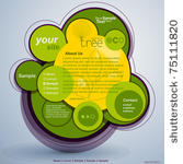 abstract web site green design  ...