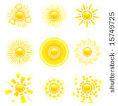 vector set of abstract glossy...
