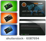 credit card with sample designs