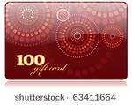 gift card vector template