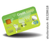 colorful credit card colored in ...