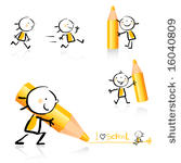 children hand drawing style...
