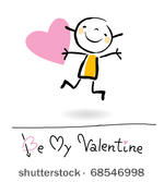 valentine's day cartoon happy...