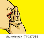 hand gesture of woman telling...