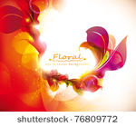 abstract colorful flovers...