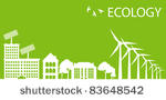 green eco city ecology vector...