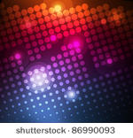 neon vector dots on dark...