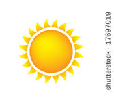 sun icon with flames  color ...