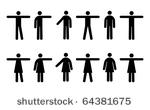 vector pictograms of men and...