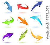 illustration of set of colorful ...