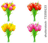 illustration of set of bunch of ...