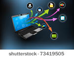 illustration of application...