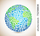 illustration of earth made of...