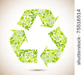 illustration of recycle symbol...