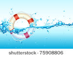 illustration of lifebouy in...