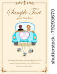 illustration of just married...