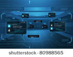 illustration of chatting window ...