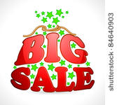 illustration of big sale in...