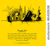 illustration of world famous...