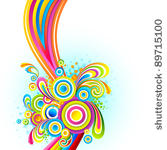 illustration of colorful swirl...