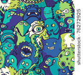 monsters and cute alien  ...